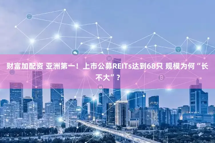 财富加配资 亚洲第一！上市公募REITs达到68只 规模为何“长不大”？