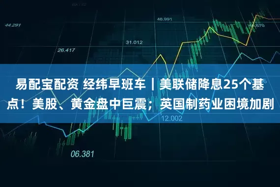 易配宝配资 经纬早班车｜美联储降息25个基点！美股、黄金盘中巨震；英国制药业困境加剧